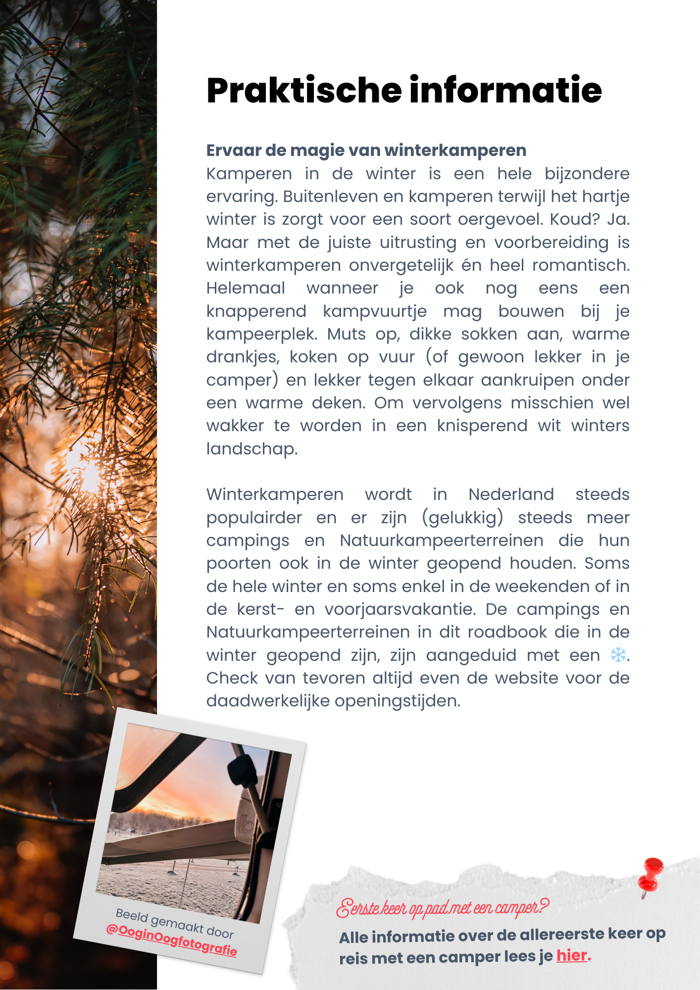 Avontuurlijke camperroute Nederland