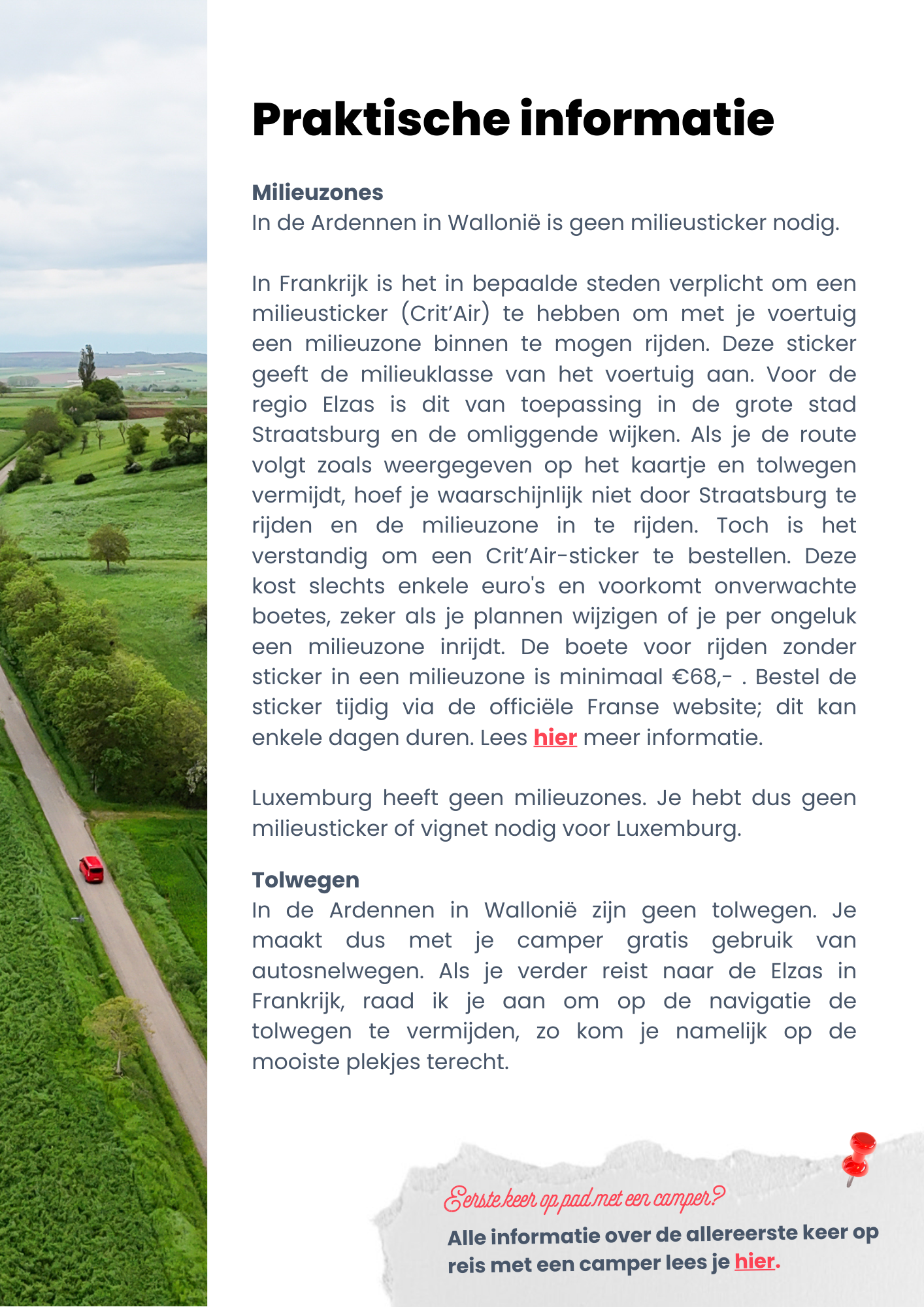 Camperroute voor gezinnen: Ardennen, Elzas & Luxemburg