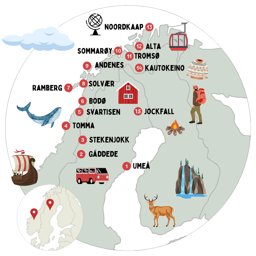 Camperreis Zweeds Lapland, Lofoten en Noordkaap