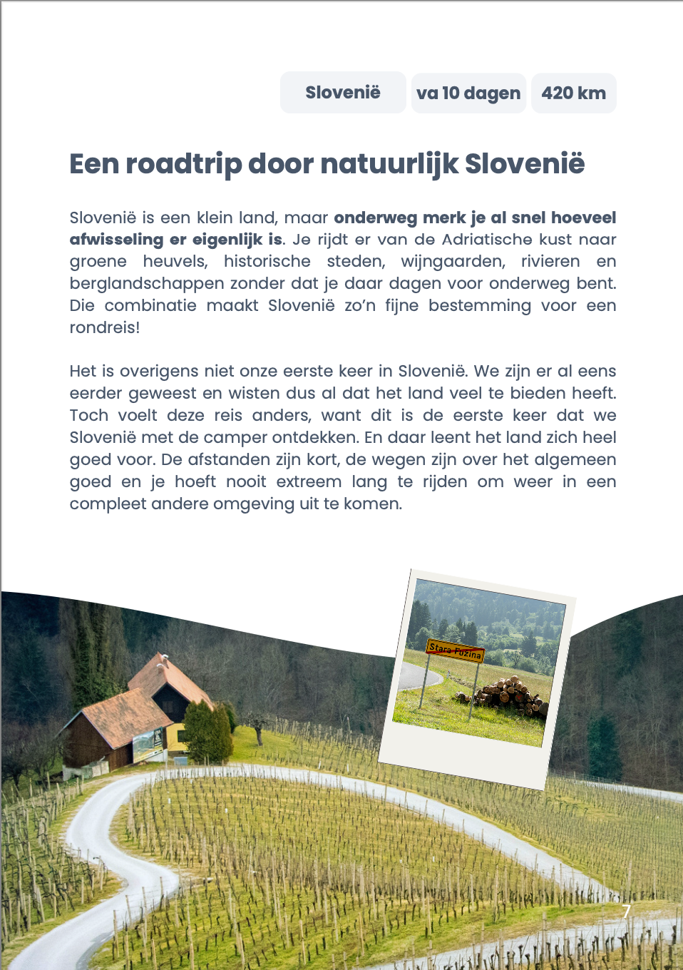 Camperroute Slovenië