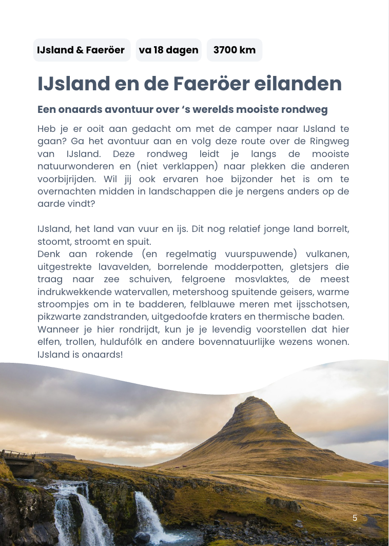 PRE-ORDER  IJsland en Faeröer: met de camper over 's werelds mooiste rondweg