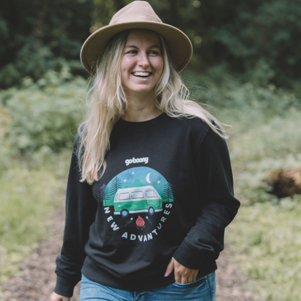 Organic Sweatshirt Forest Design