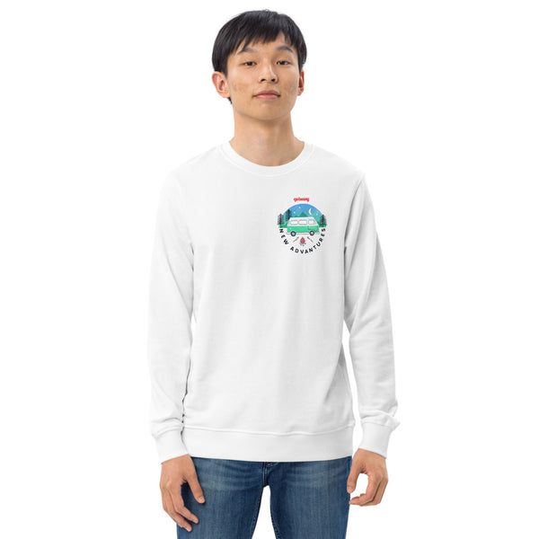 Organic Sweatshirt Pocket Style Forest Design