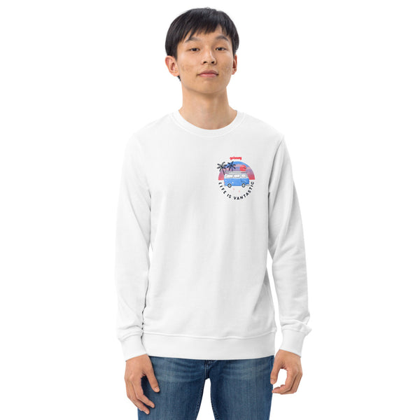 Organic Sweatshirt Pocket Style Beach Design