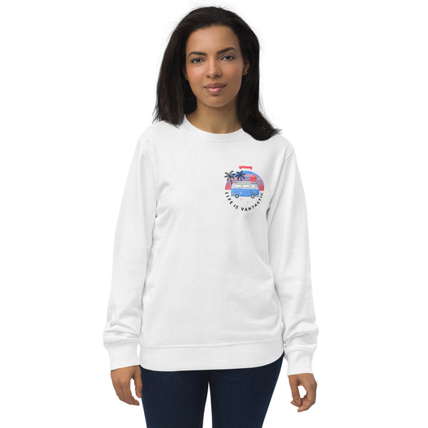 Organic Sweatshirt Pocket Style Beach Design