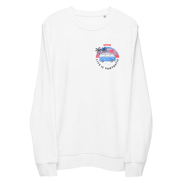 Organic Sweatshirt Pocket Style Beach Design