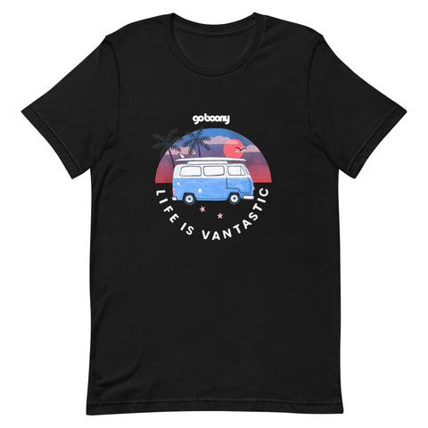 Beach Design Black T-shirt