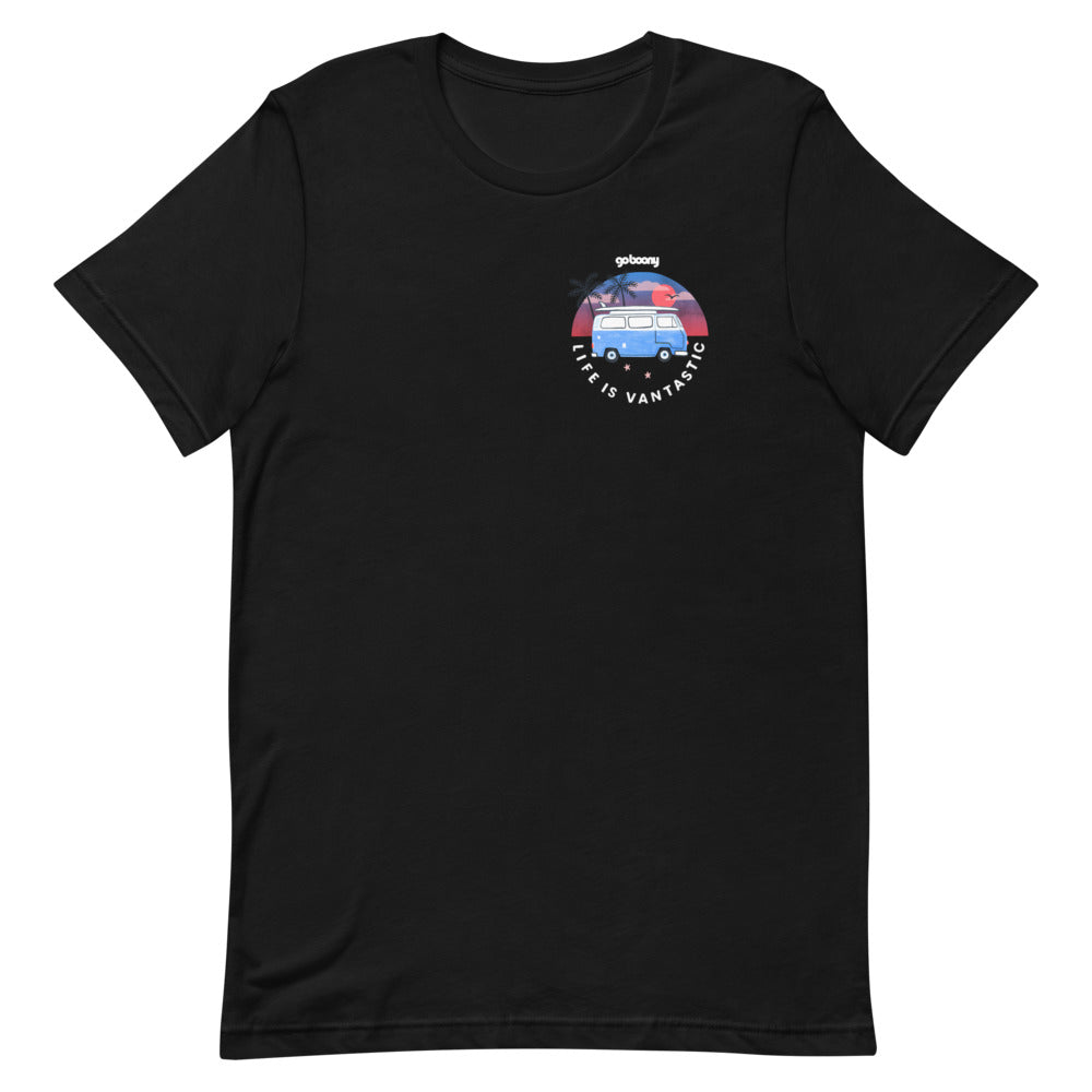 Pocket Style Beach Design Black T-shirt