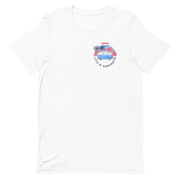 Pocket Style Beach Design White T-shirt