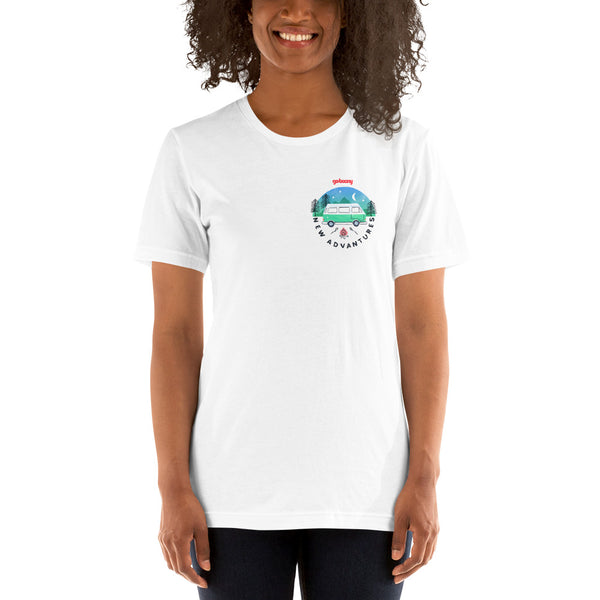 Pocket Style Forest Design White T-shirt
